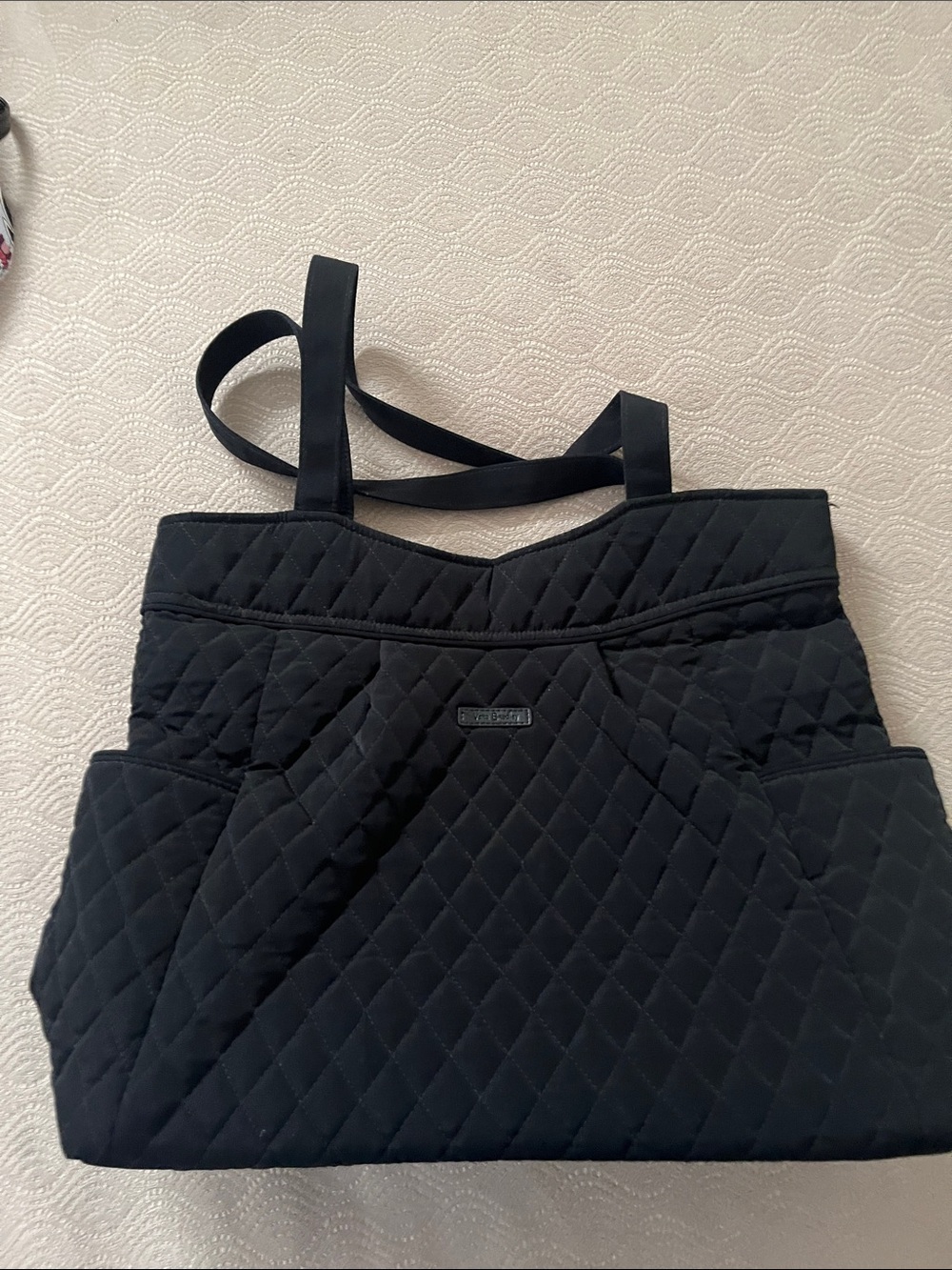Vera Bradley Black Quilted Tote